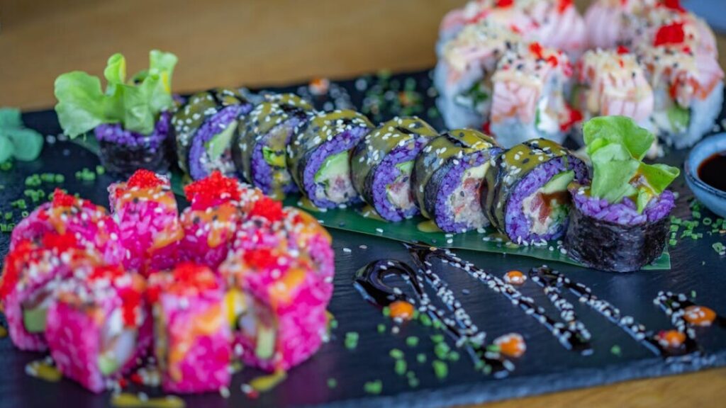 Kolorowanki sushi gratis w PDF do druku