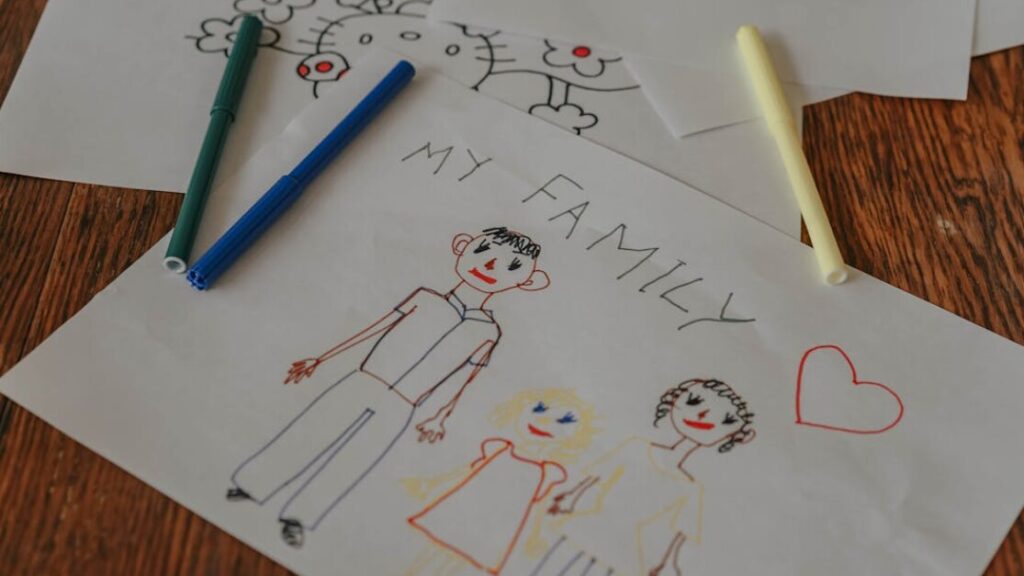 Rodzina kolorowanki do druku gratis w PDF do druku